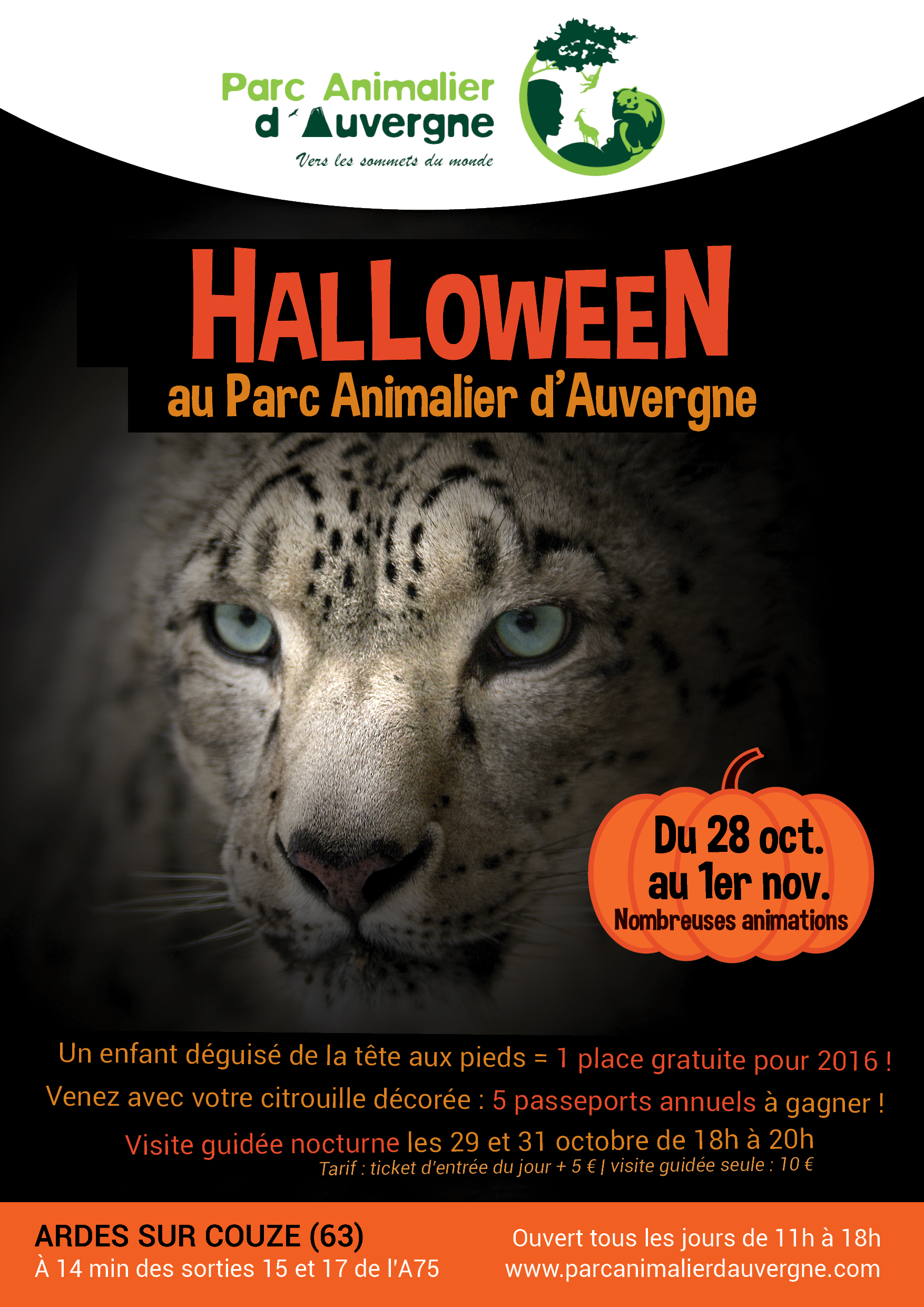 Halloween au Parc Animalier d'Auvergne !